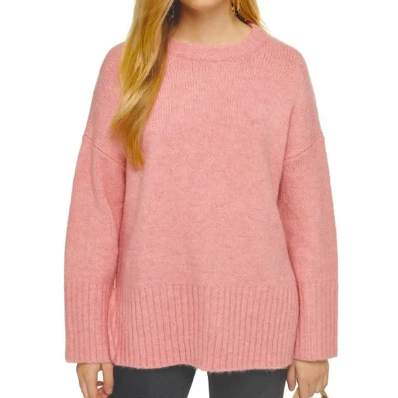 Topshop Sweaters New Topshop Supersoft Deep Hem Crewneck